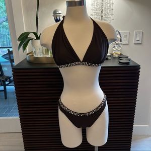 Brown bikini two pieces M